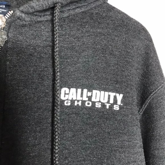 Call Of Duty Ghosts Men's Small Gray Full Zip Sweater Hoodie - Picture 4 of 12